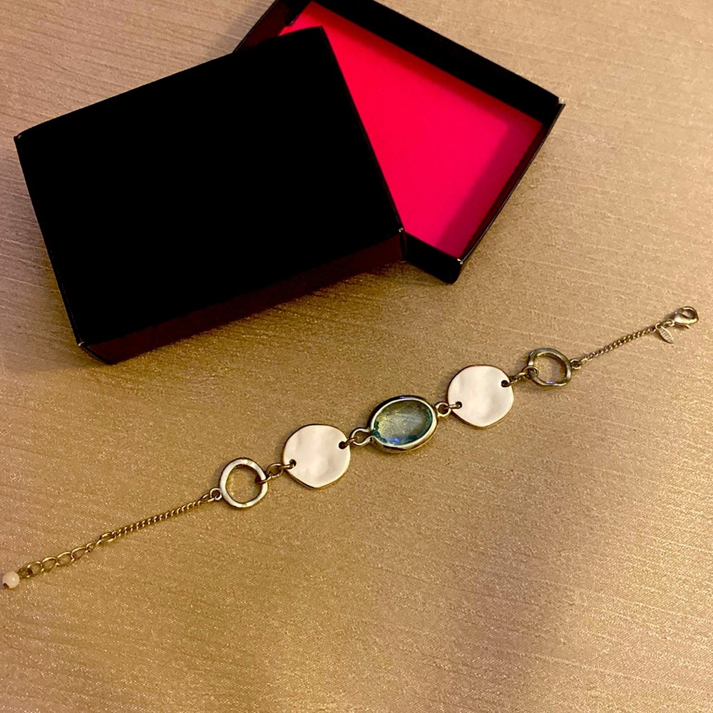 Avon Gold Blue Bracelet Fashion Jewelry